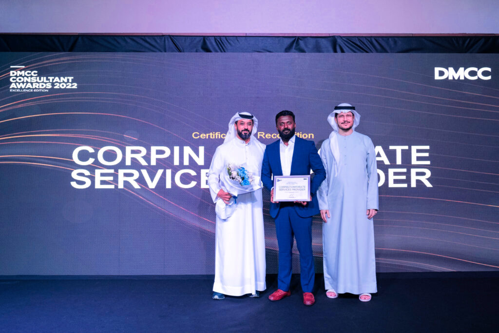 DMCC Consultant Awards 2022, Corpin Consultants, DMCC